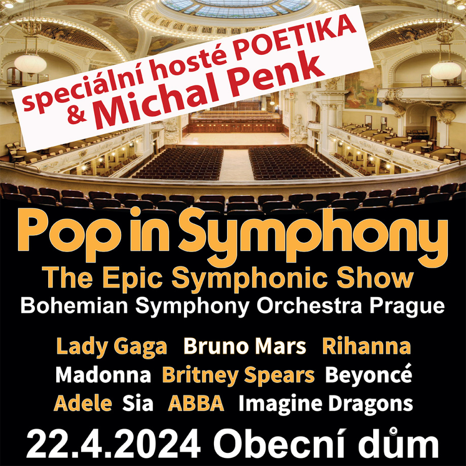 V Obecním domě zazní největší světové popové hity v jedinečné koncertní show se symfonickým orchestrem