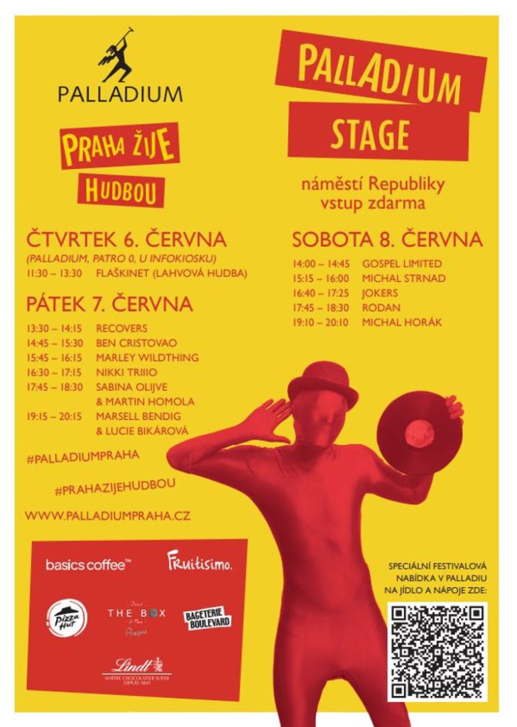 Palladium se i letos aktivně zapojí do programu oblíbeného festivalu „Praha žije hudbou“