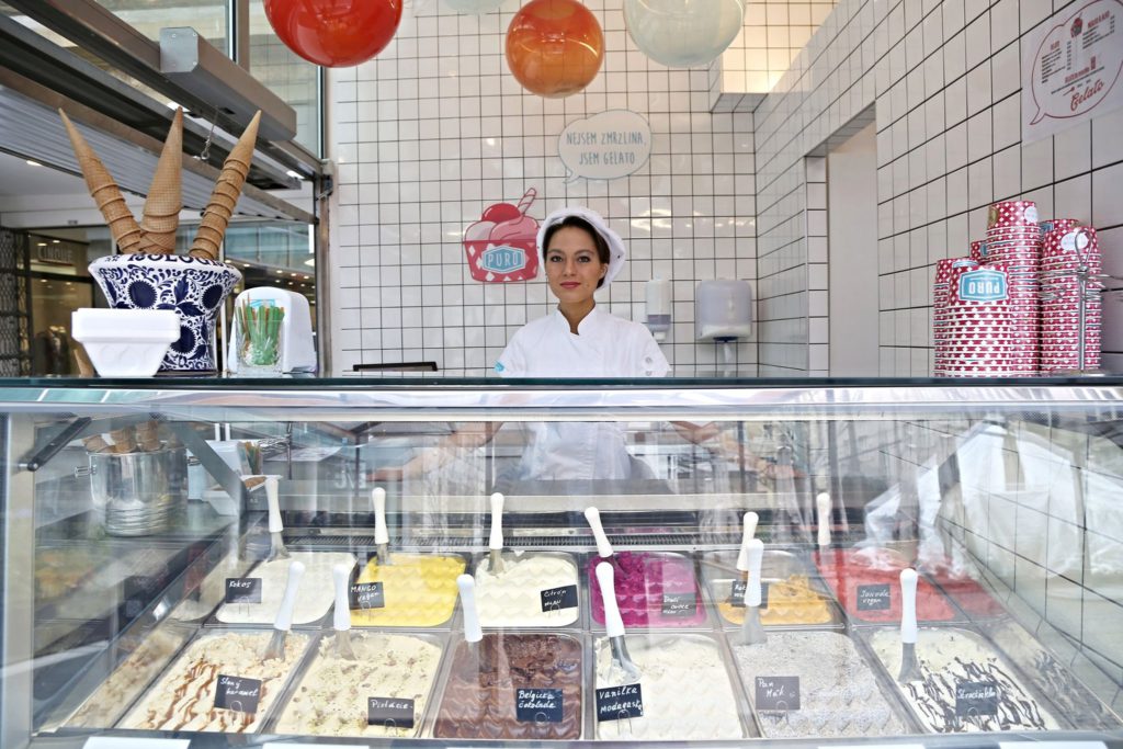 Dokonalá zmrzlina v centru Prahy: PURO Gelato Slovanský dům