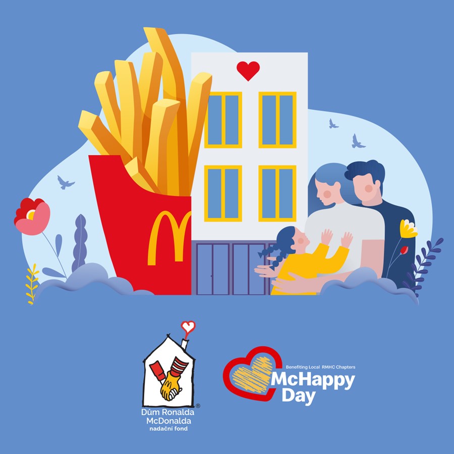 McHappy Day v centru Prahy: Tento pátek budou hranolky pomáhat rodinám nemocných dětí