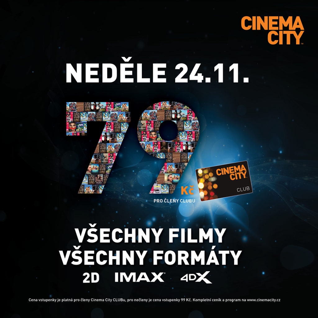 První předvánoční dárek: Levná neděle v Cinema City Slovanský dům je tady