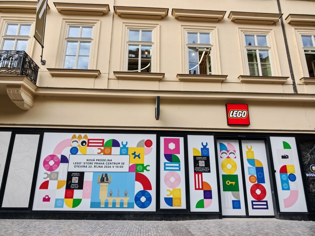 LEGO Store Praha Centrum na Příkopech – fotografie a podklady HMG / LEGO